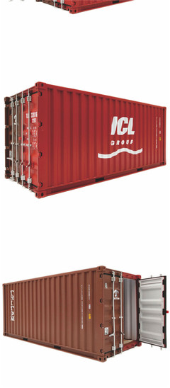 ICL海神 集裝箱模型 1:20貨柜模型 貨代貨柜模型紙巾盒筆筒 海藝坊船模型